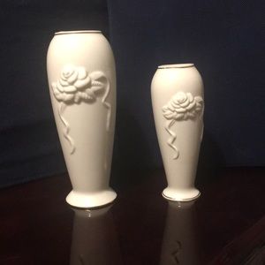 Set of Lenox mini vases